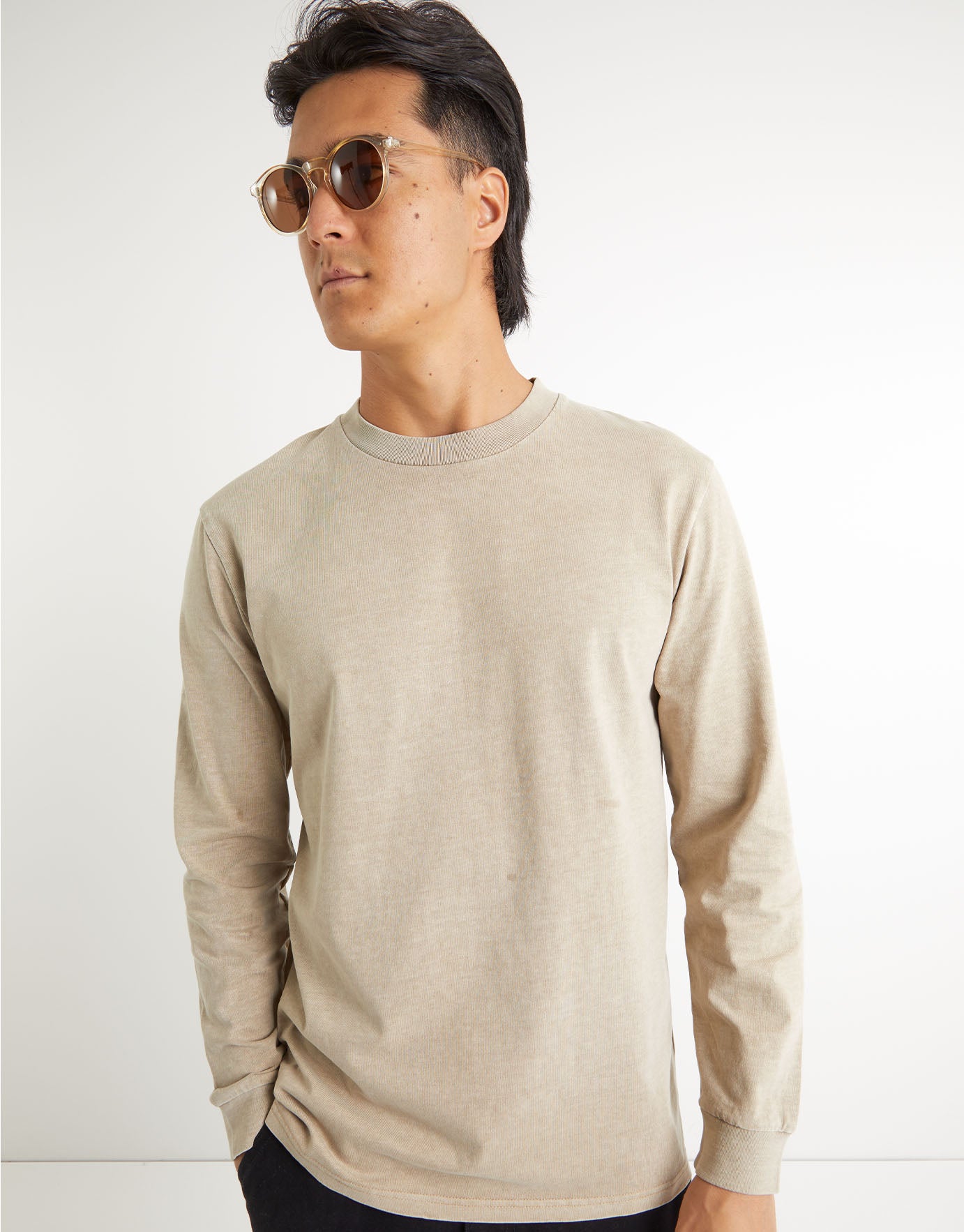 plain long sleeve t shirt