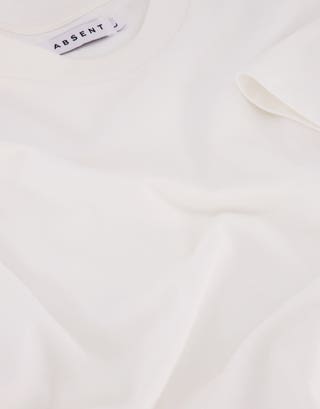 Heavyweight Regular Fit T Shirt in White Detail3