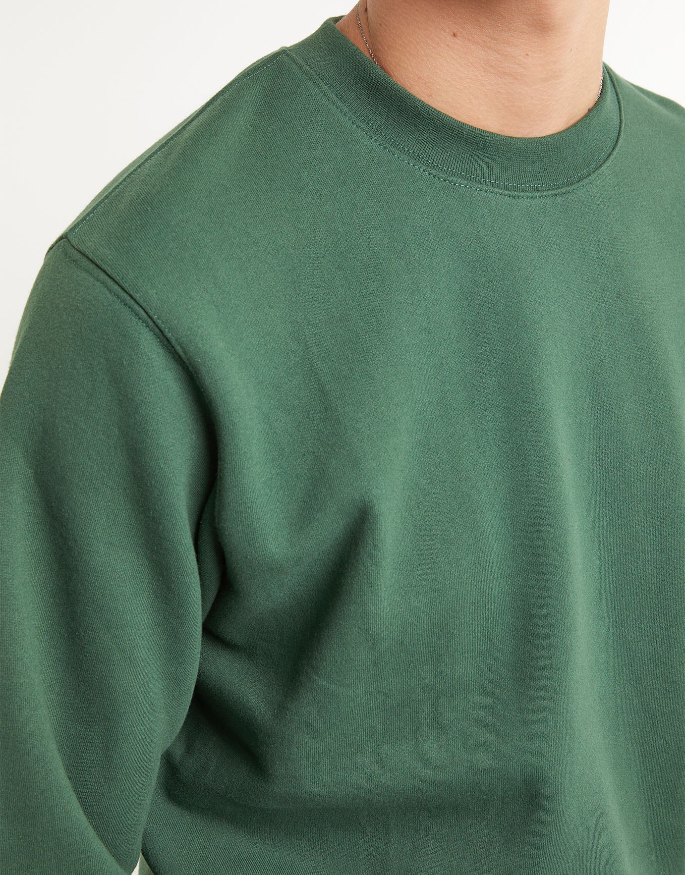 Organic Oversized Crew Sweatshirt in 