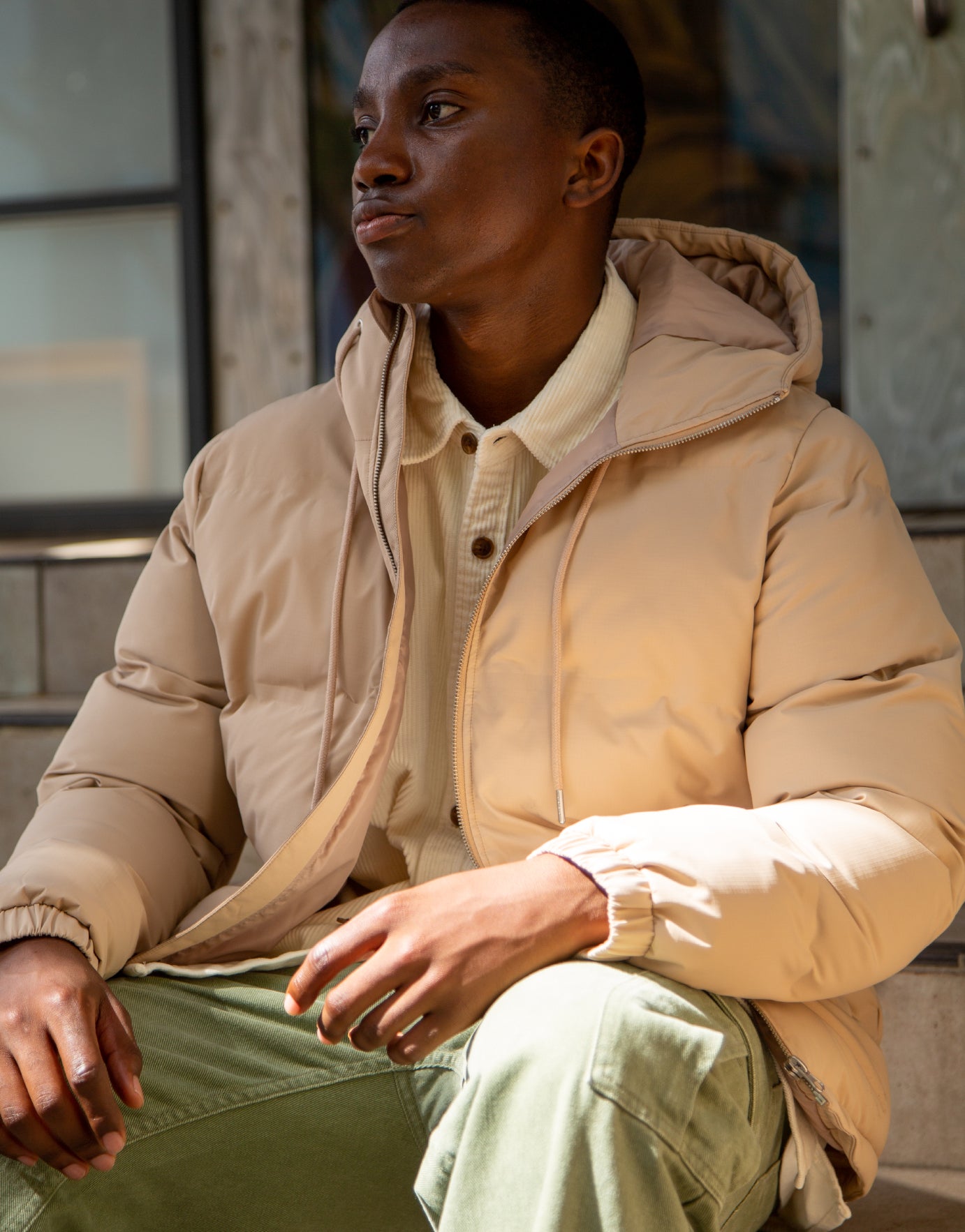 ab hooded down jacket