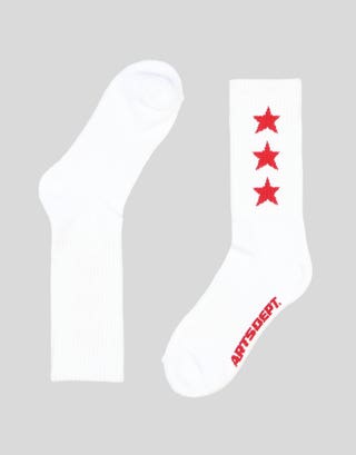 3 Star Sport Socks in White Full