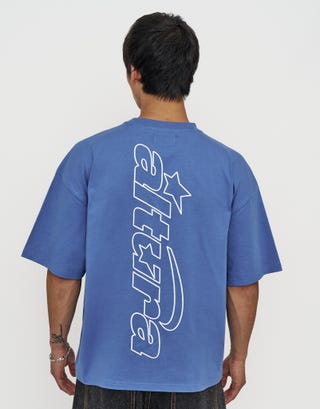 Altura Box Fit T Shirt in Palace Blue Front