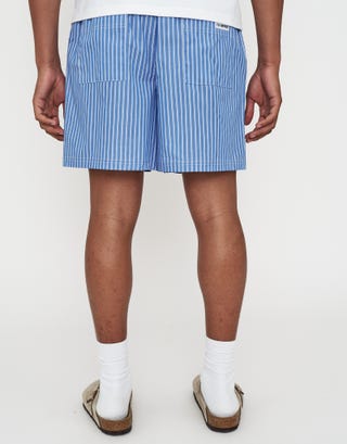 Amalfi Elastic Waist Shorts in Blue Back