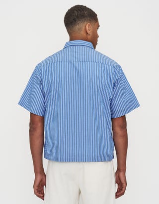 Amalfi Striped Shirt in Blue Back