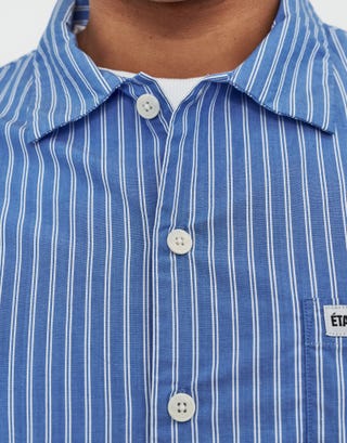 Amalfi Striped Shirt in Blue Detail