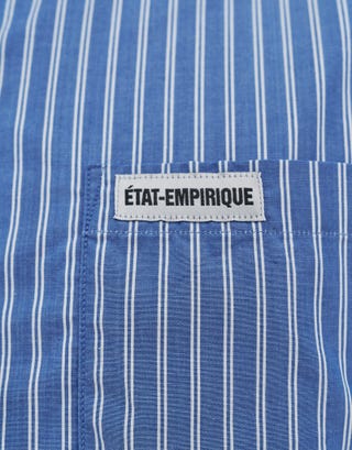 Amalfi Striped Shirt in Blue Detail2