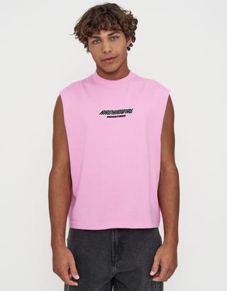 Archrival Muscle Singlet in Lotus Pink Back