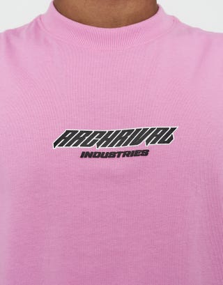 Archrival Muscle Singlet in Lotus Pink Detail