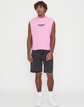 Archrival Muscle Singlet in Lotus Pink Full