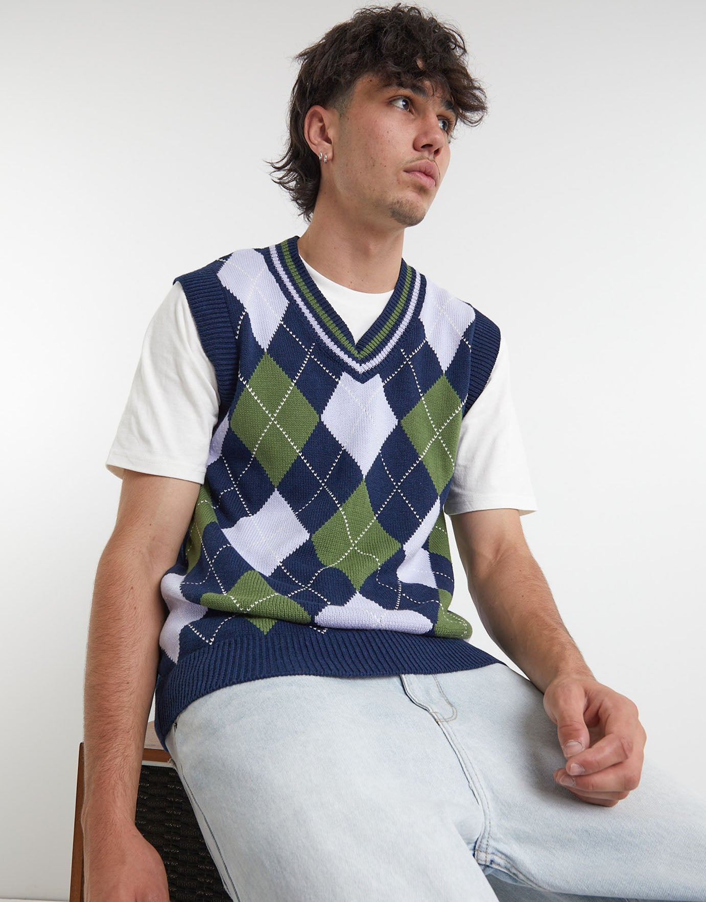 argyle vest