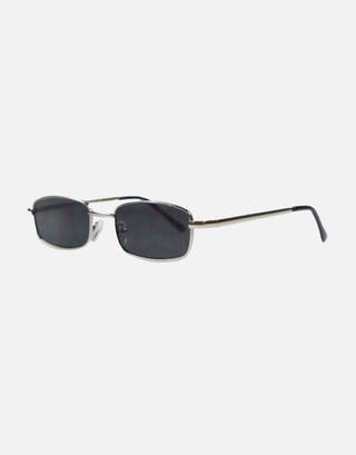 Ari Sunglasses in Silver/black Full