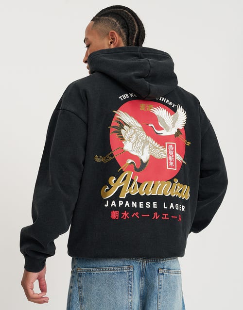 Asamizu Crane Oversized Hoodie