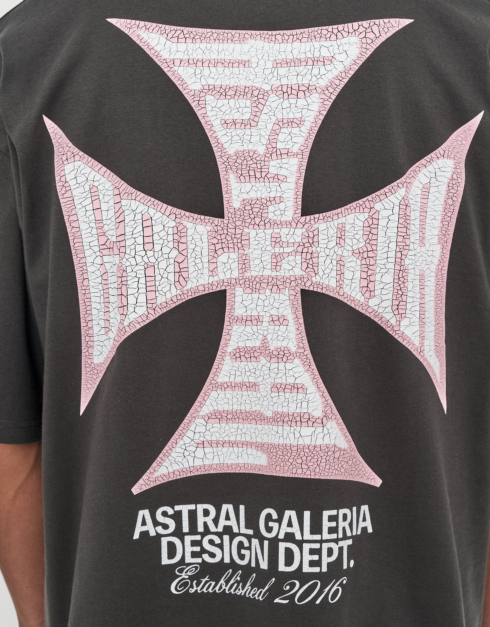 Astral Galeria Box Fit T Shirt in Pewter Grey | Hallensteins NZ