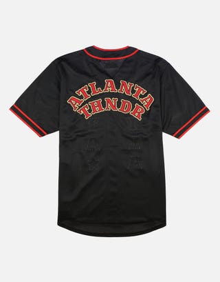 Atlanta Baseball Short Sleeve Shirt in Black Back