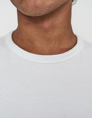 Baby Fit T Shirt in White Detail