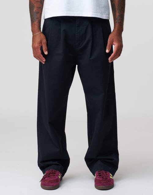 Baggy Double Pleated Pants