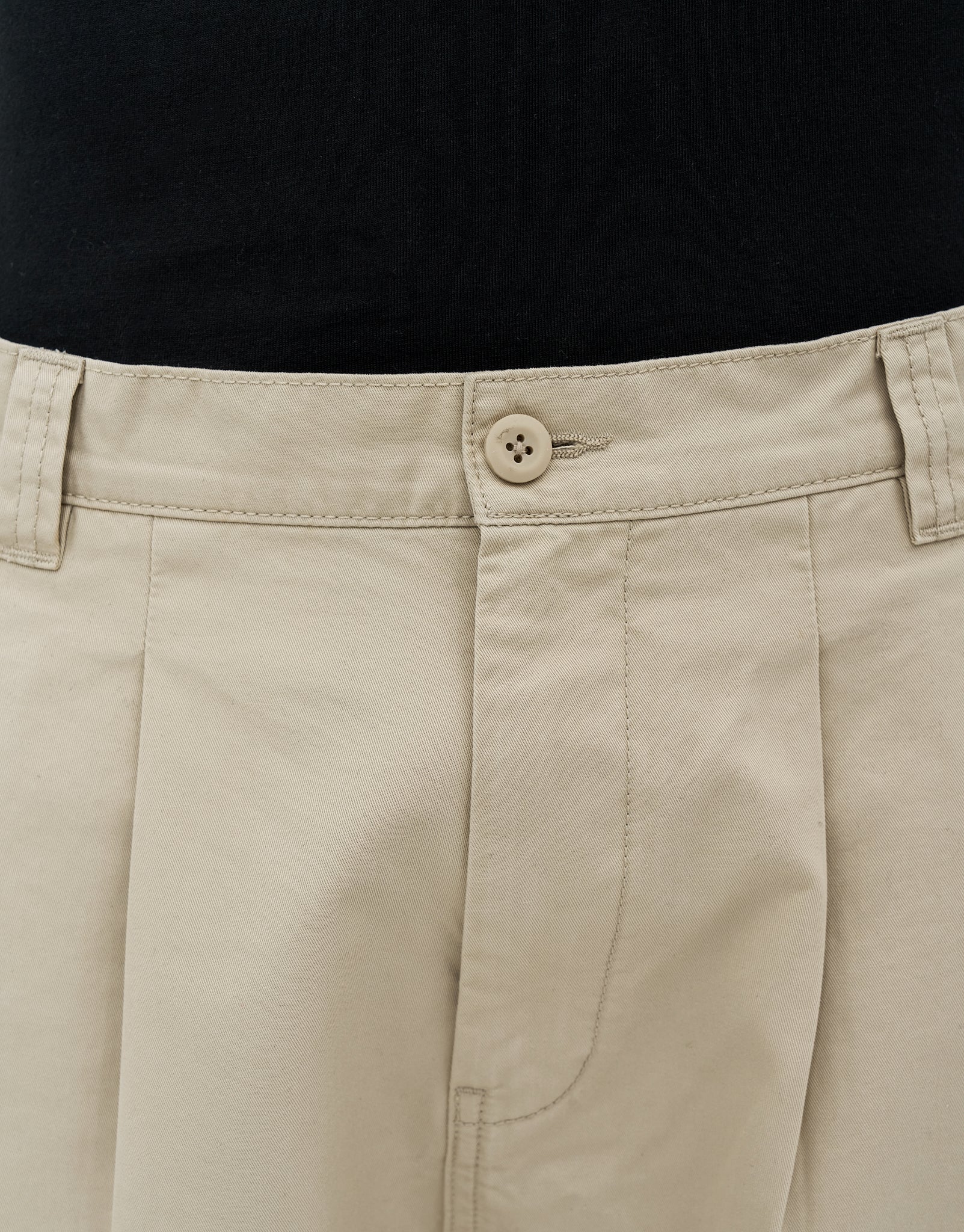 Baggy Double Pleated Pants in Bone | Hallensteins NZ