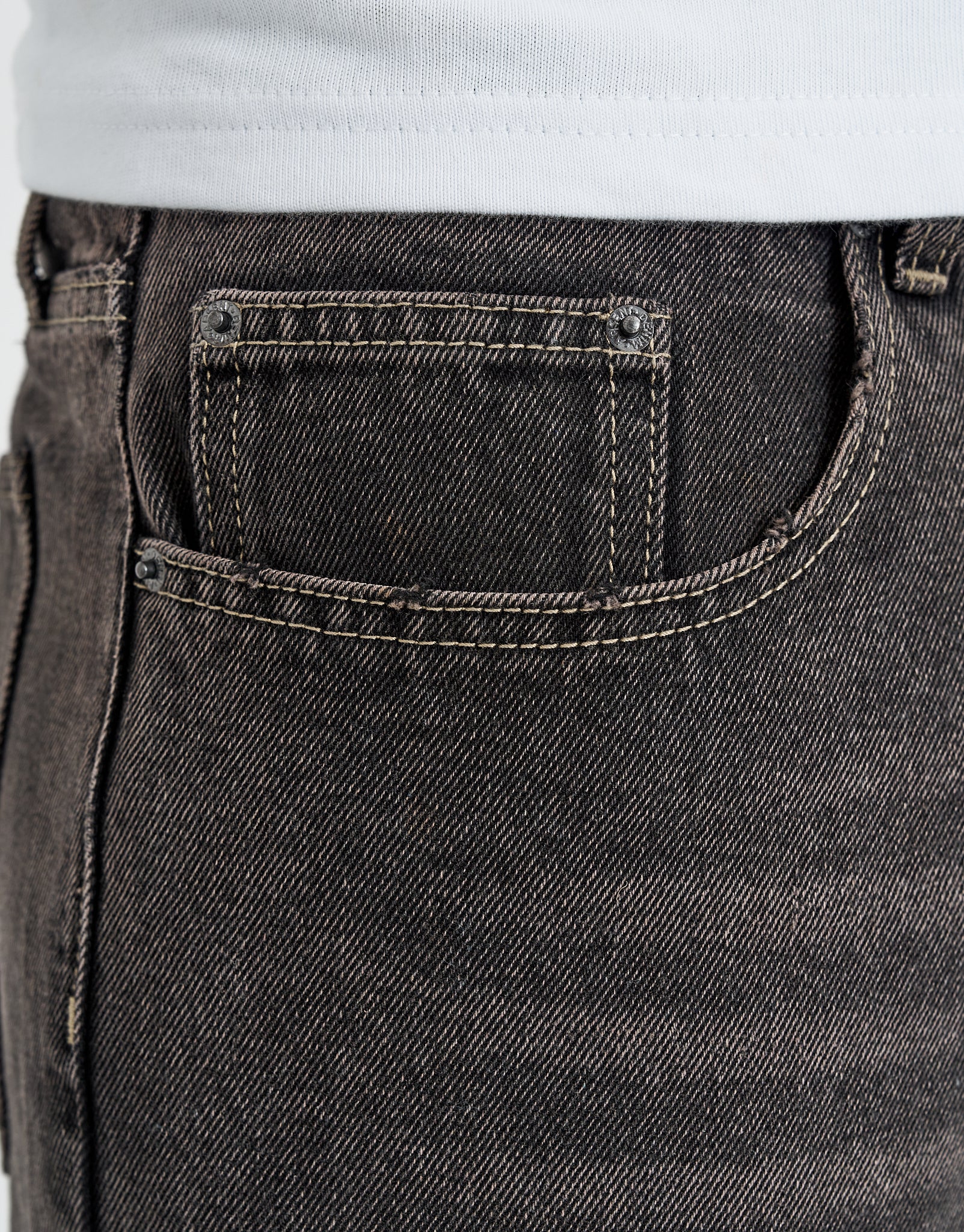 Baggy Fit Jeans in Stone Black | Hallensteins NZ