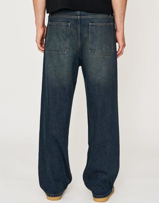Baggy Fit Jeans in Vigor Blue Back