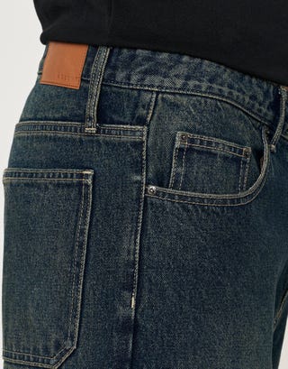 Baggy Fit Jeans in Vigor Blue Detail3