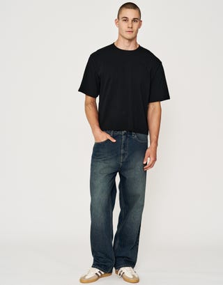 Baggy Fit Jeans in Vigor Blue Full