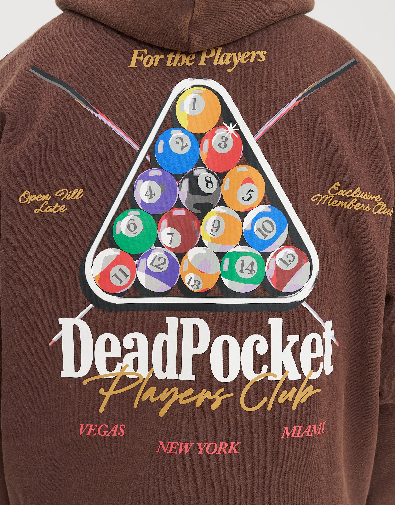 8 Ball Pool Oversized Hoodie in Bitter Brown | Hallensteins NZ