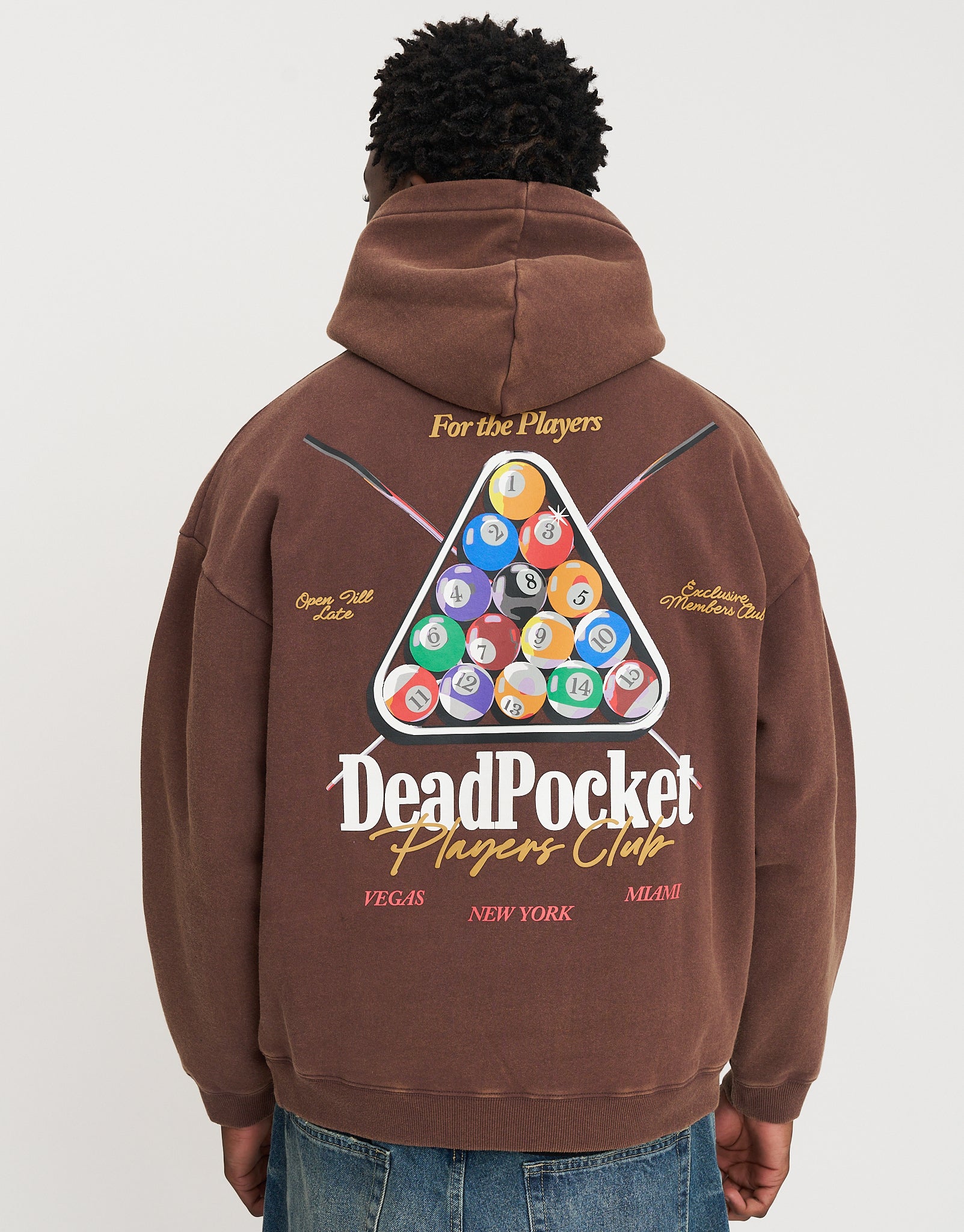 8 Ball Pool Oversized Hoodie in Bitter Brown | Hallensteins NZ