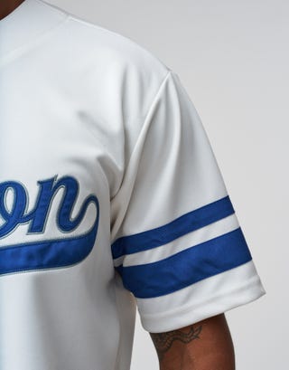 Boston Baseball Jersey in Snow Detail3