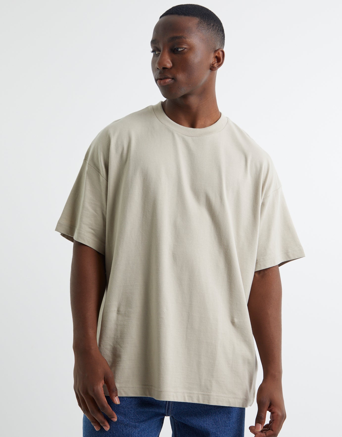Drop Shoulder Relaxed Box Fit T Shirt in | Hallensteins US