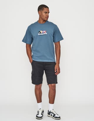 Break It Relaxed Fit T Shirt in Orion Blue Full