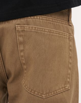 Five Pocket Straight Fit Pants in Tan Detail3