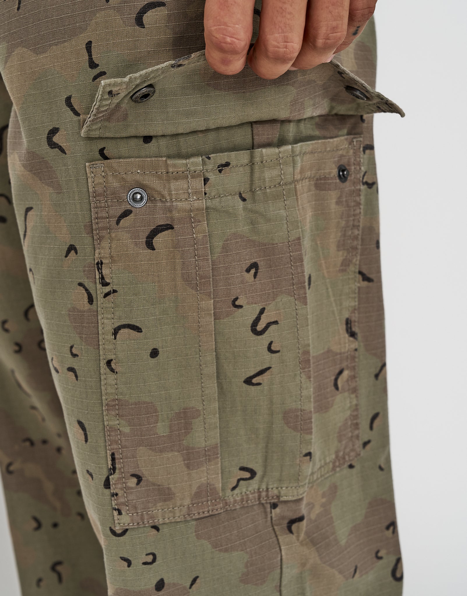 Baggy Fit Camo Ripstop Cargo Pant in Camo | Hallensteins AU