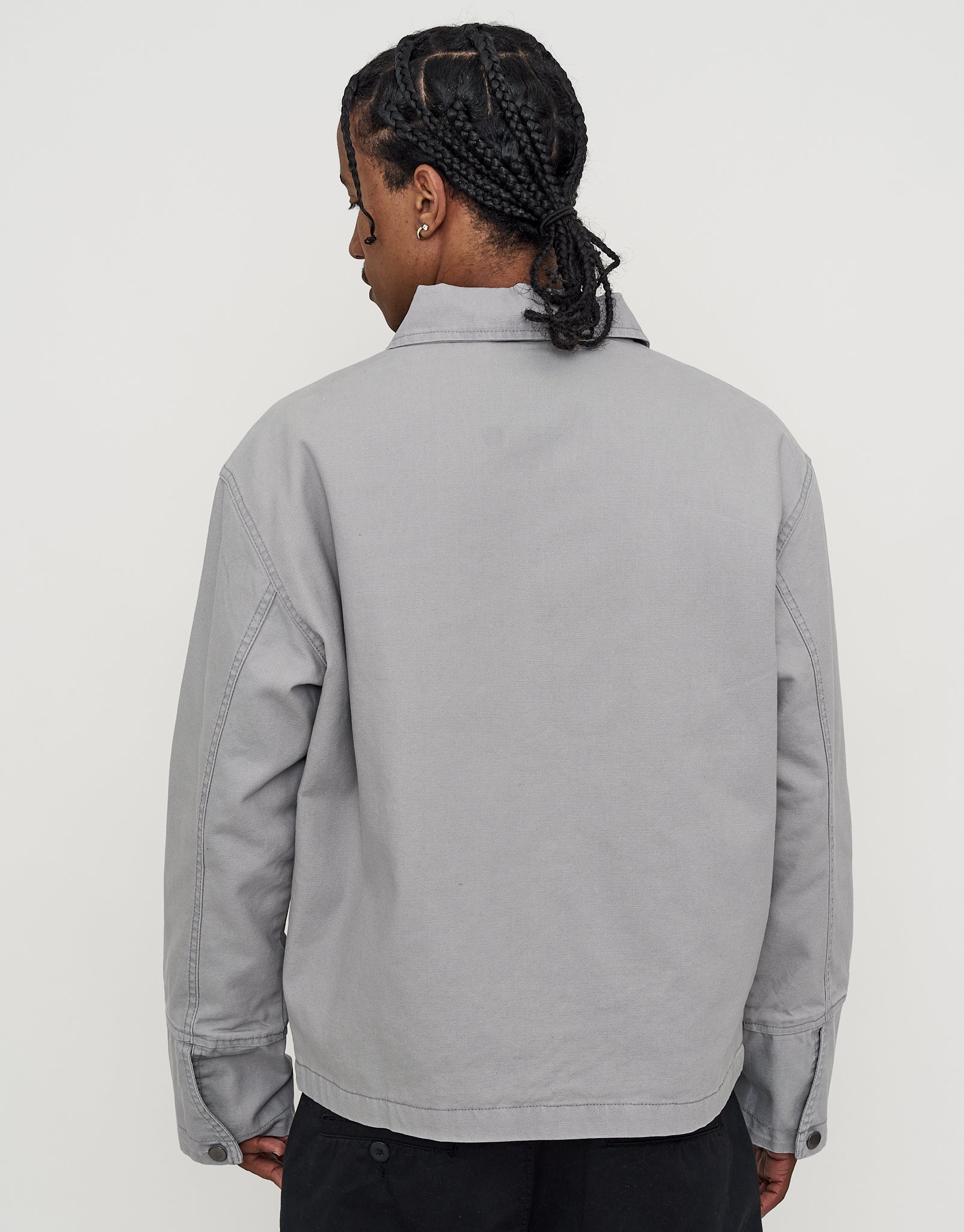 Canvas Work Jacket in Grey | Hallensteins NZ
