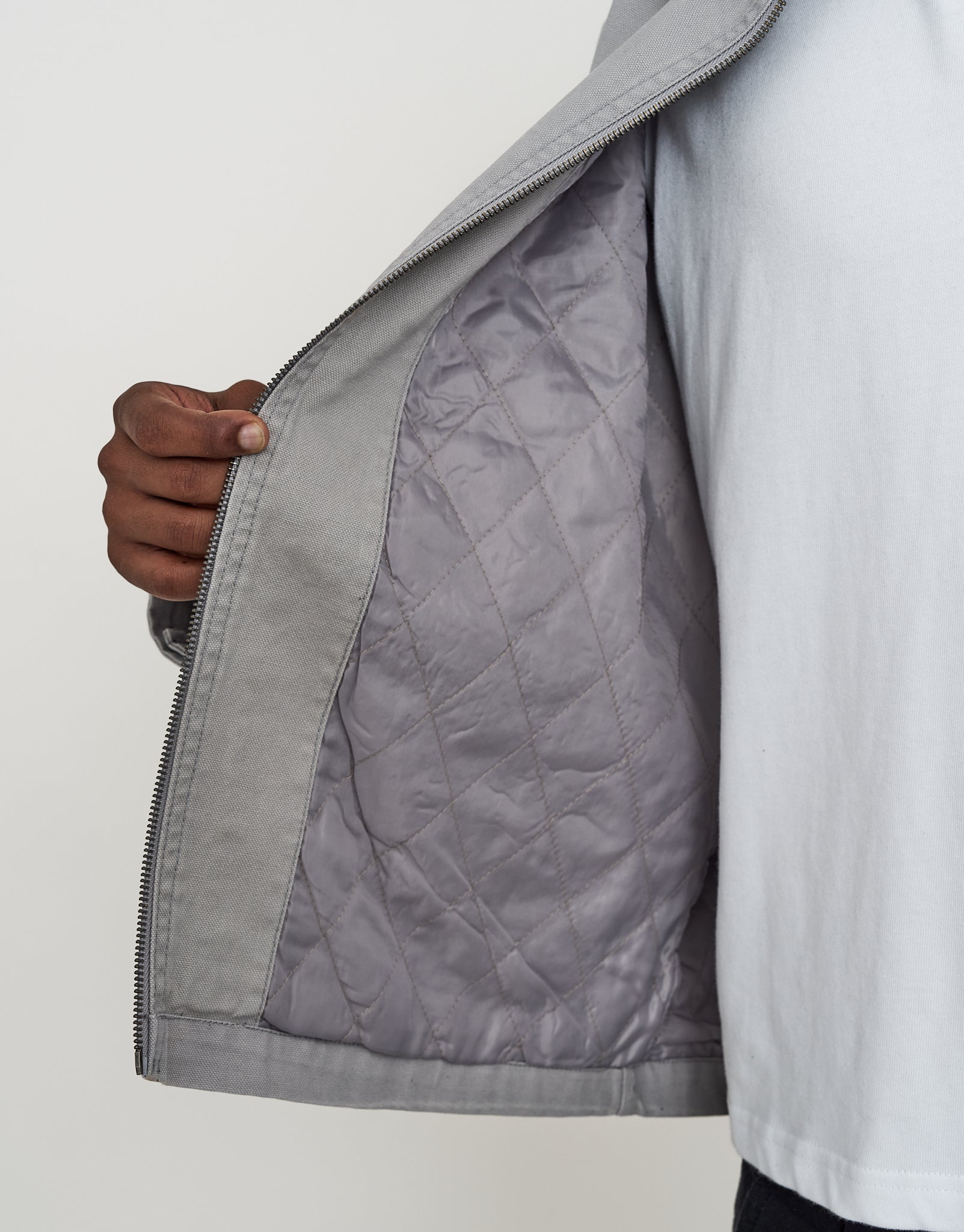 Canvas Work Jacket in Grey | Hallensteins NZ