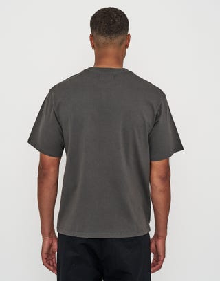 Capri Riviera Relaxed Fit T Shirt in Pewter Grey Back