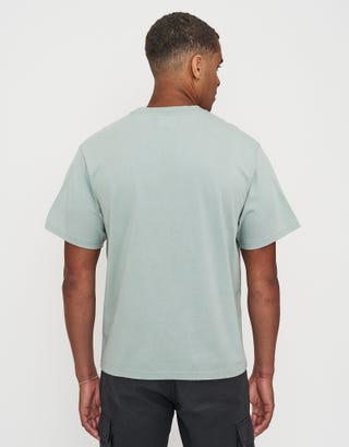 Capri Riviera Relaxed Fit T Shirt in Pistachio Green Back