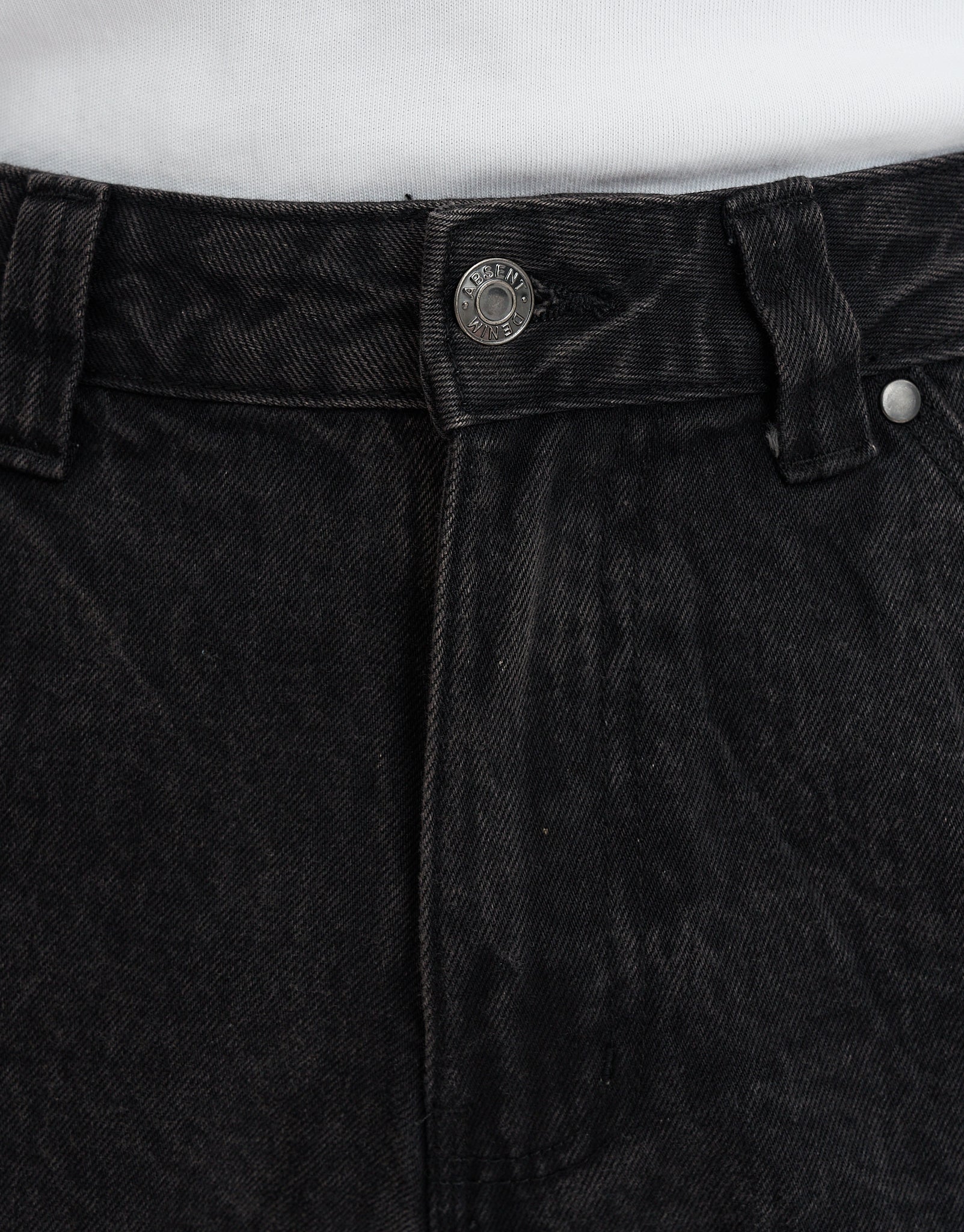 Carpenter Loop Baggy Fit Jeans in Washed Black | Hallensteins NZ