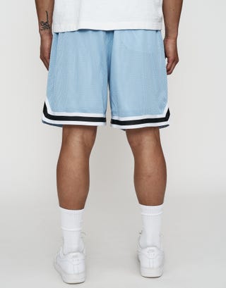 Chicago Basketball Short in Light Blue Back