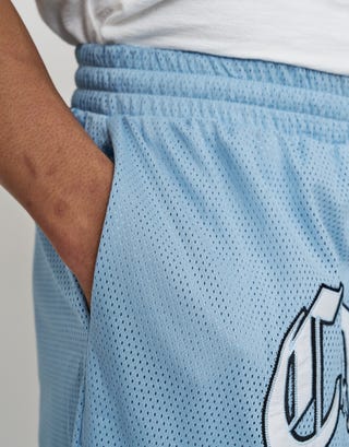 Chicago Basketball Short in Light Blue Detail