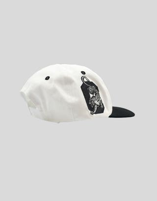Chicago Embroidered Cap in White/black Back