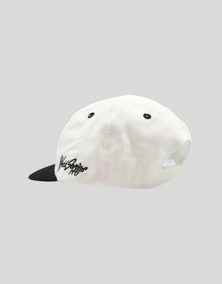 Chicago Embroidered Cap in White/black Full