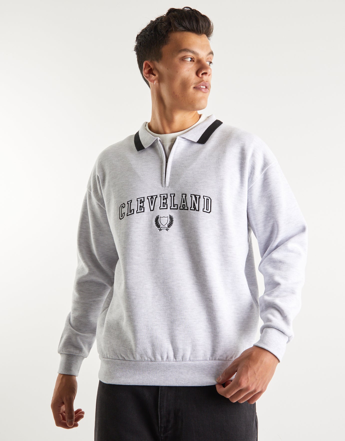 Cleveland Oversized 1/4 Zip Sweatshirt 