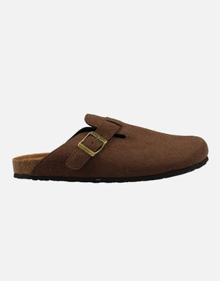 Closed Toe Sandals in Brown Front