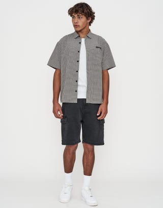 Ribbed Slim Fit Cotton Singlet in Snow Marle Detail2