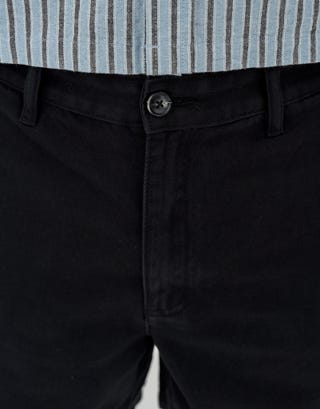 Short Chino Shorts in Black Detail