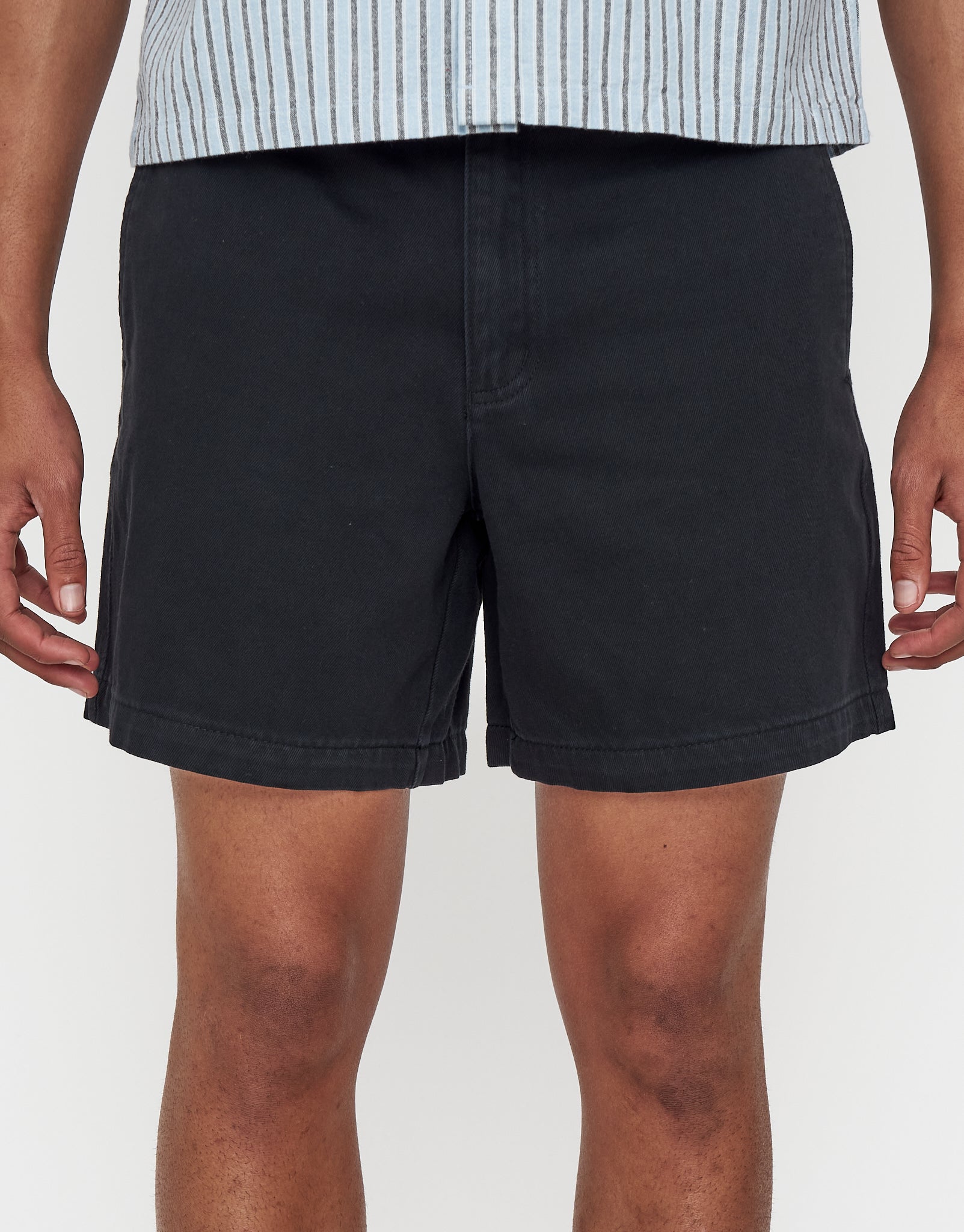 Short Chino Shorts in Black | Hallensteins NZ
