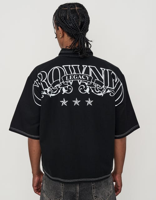 Crowned Legacy Cropped Short Sleeve Shirt