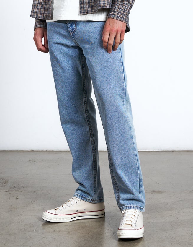 Dad Fit Relaxed Jeans in Blue | Hallensteins NZ