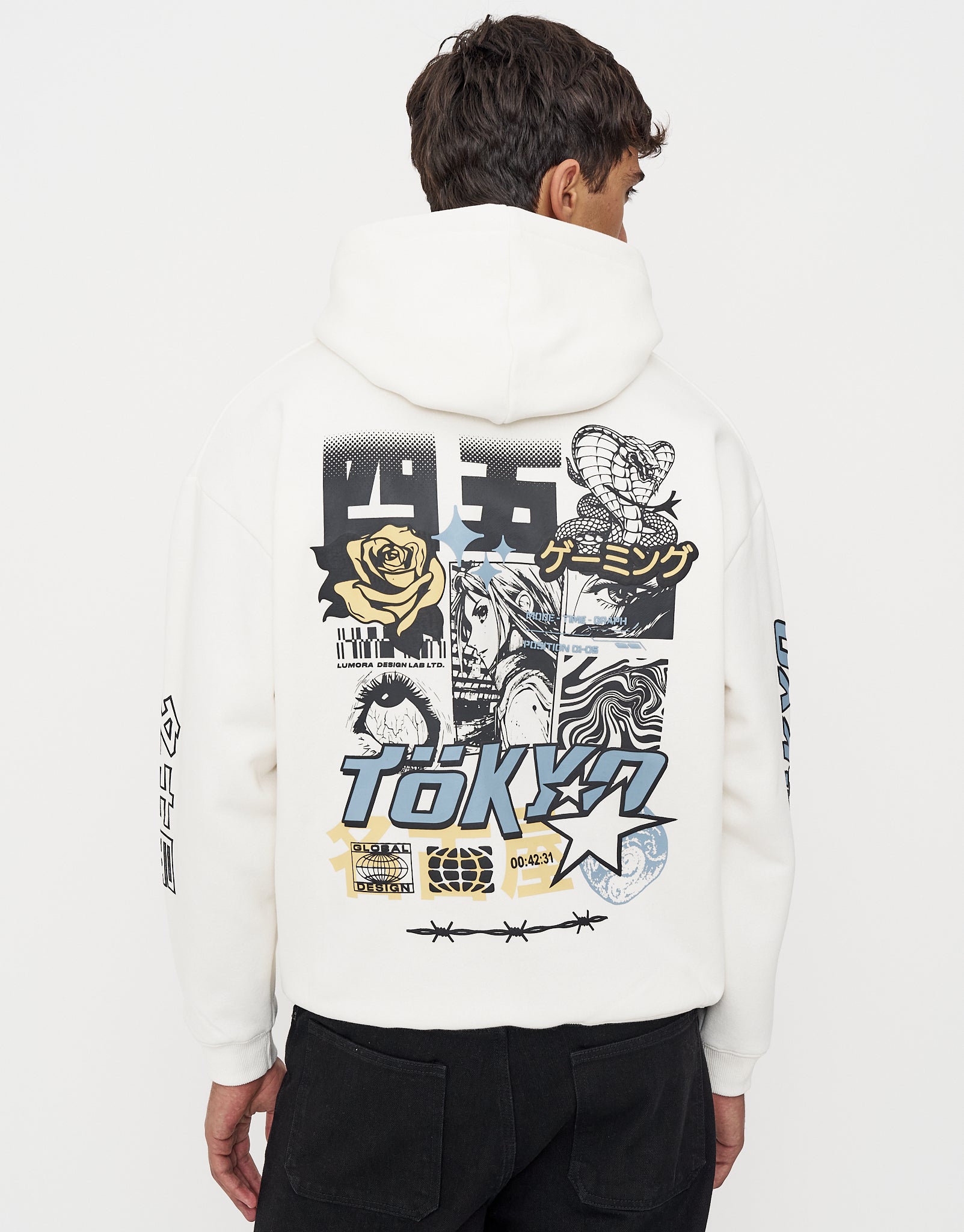 Tokyo Oversized Hoodie in Snow | Hallensteins AU