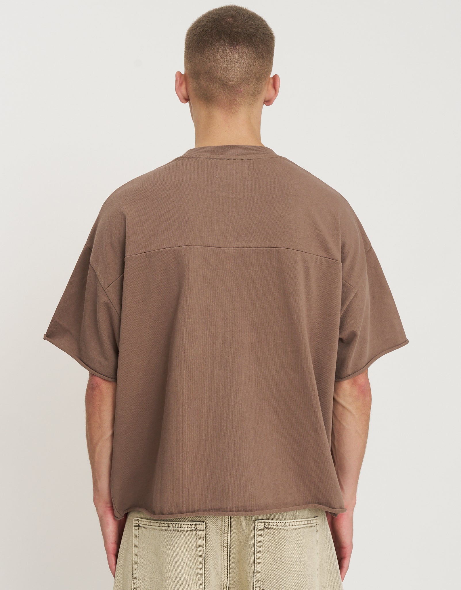 Detroit Box Tee in Wood Smoke | Hallensteins NZ